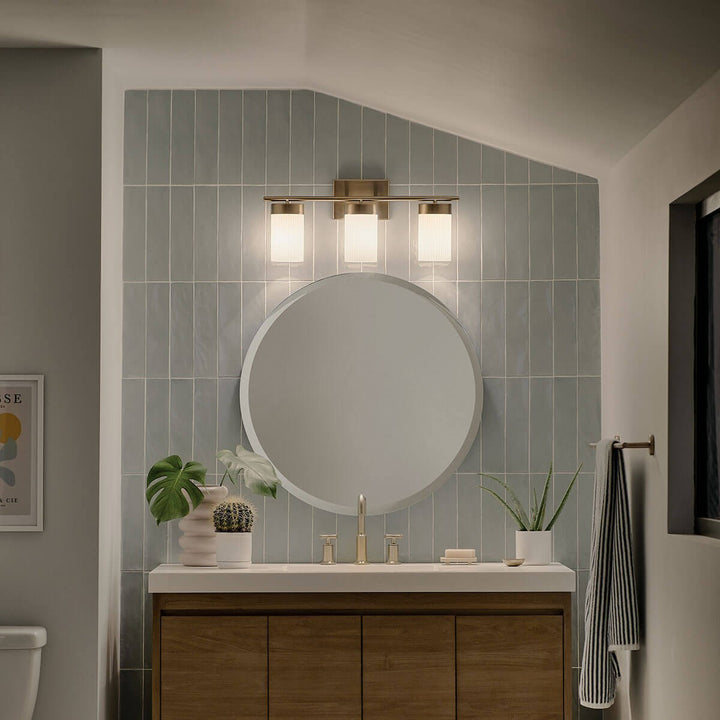 Kichler Canada - 55112BNB - Three Light Bath - Ciona - Brushed Natural Brass