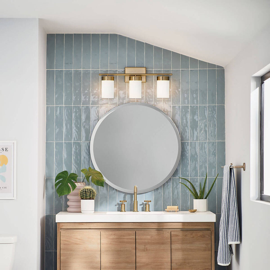 Kichler Canada - 55112BNB - Three Light Bath - Ciona - Brushed Natural Brass