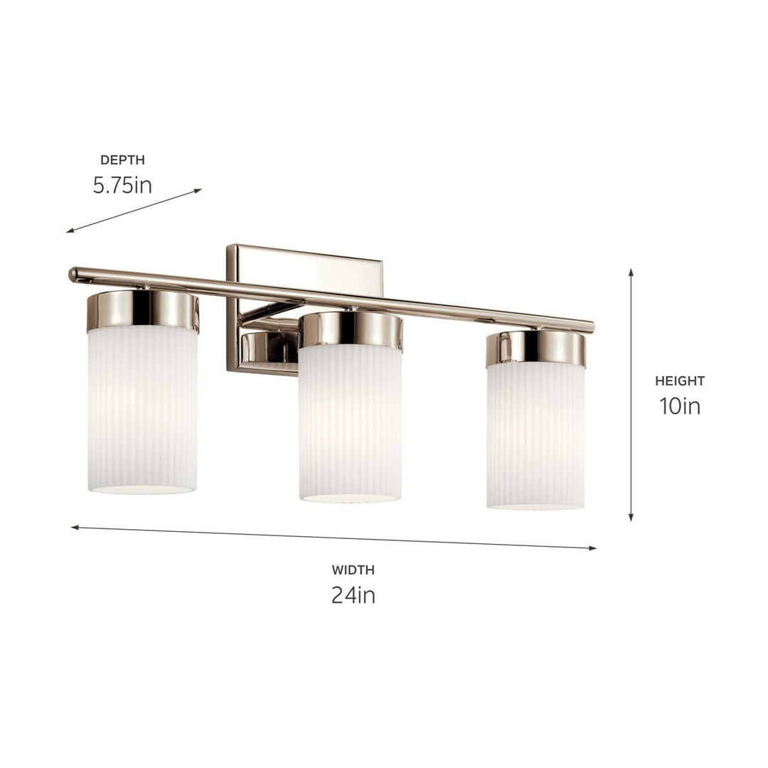 Kichler Canada - 55112PN - Three Light Bath - Ciona - Polished Nickel