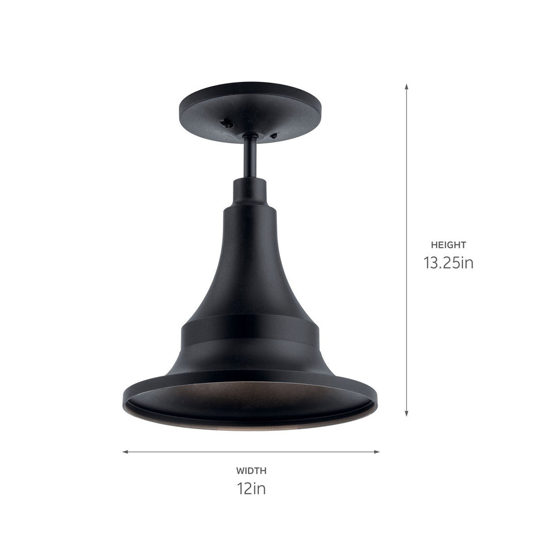 Kichler Canada - 59057BKT - One Light Outdoor Pendant - Hampshire - Textured Black