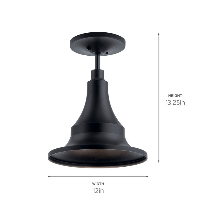 Kichler Canada - 59057BKT - One Light Outdoor Pendant - Hampshire - Textured Black