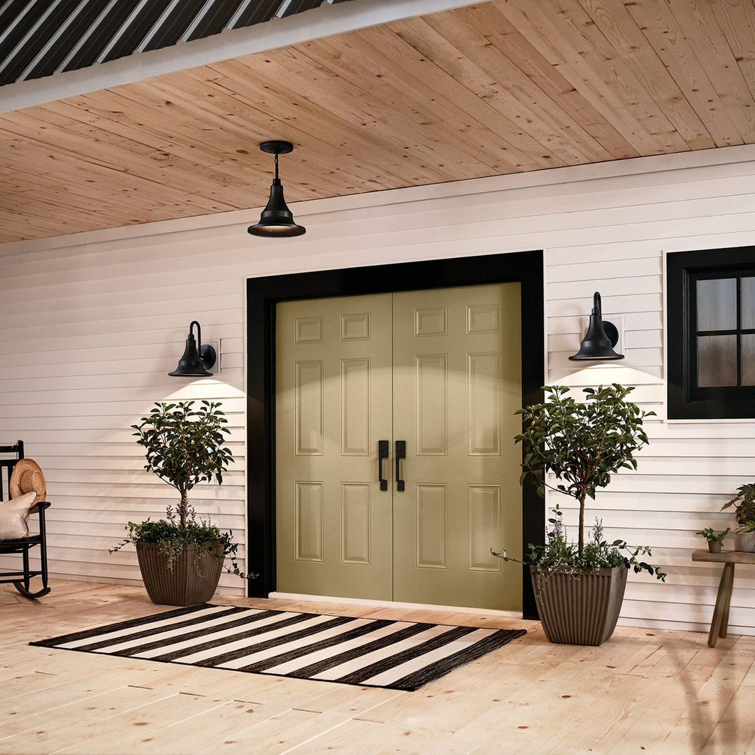 Kichler Canada - 59057BKT - One Light Outdoor Pendant - Hampshire - Textured Black