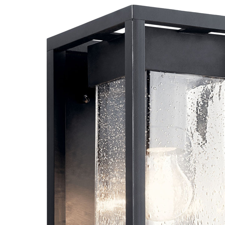 Kichler Canada - 59061BSL - One Light Outdoor Wall Mount - Mercer - Black With Silver Highlights