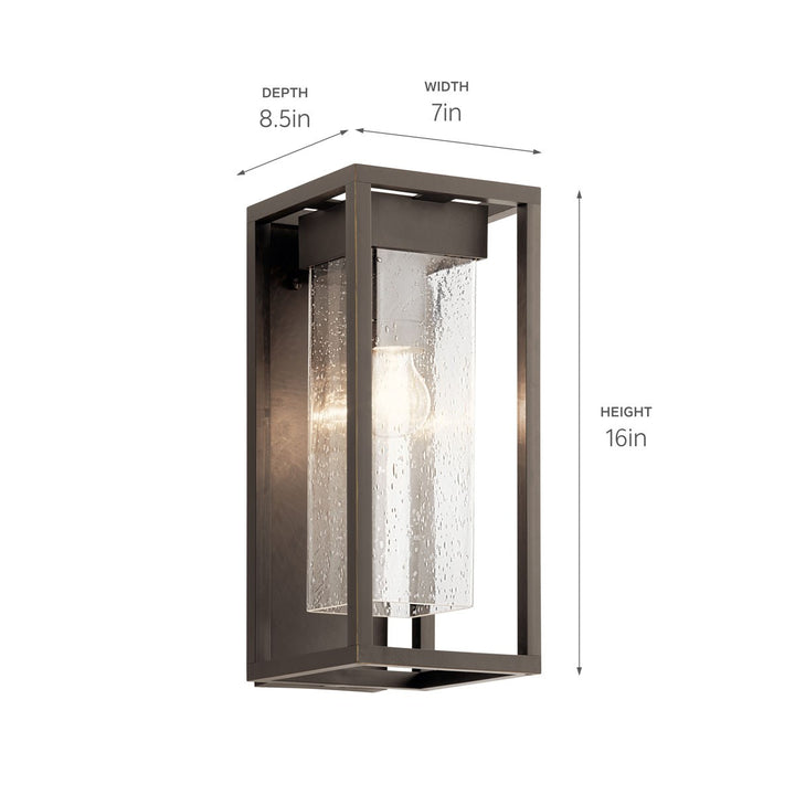 Kichler Canada - 59061OZ - One Light Outdoor Wall Mount - Mercer - Olde Bronze