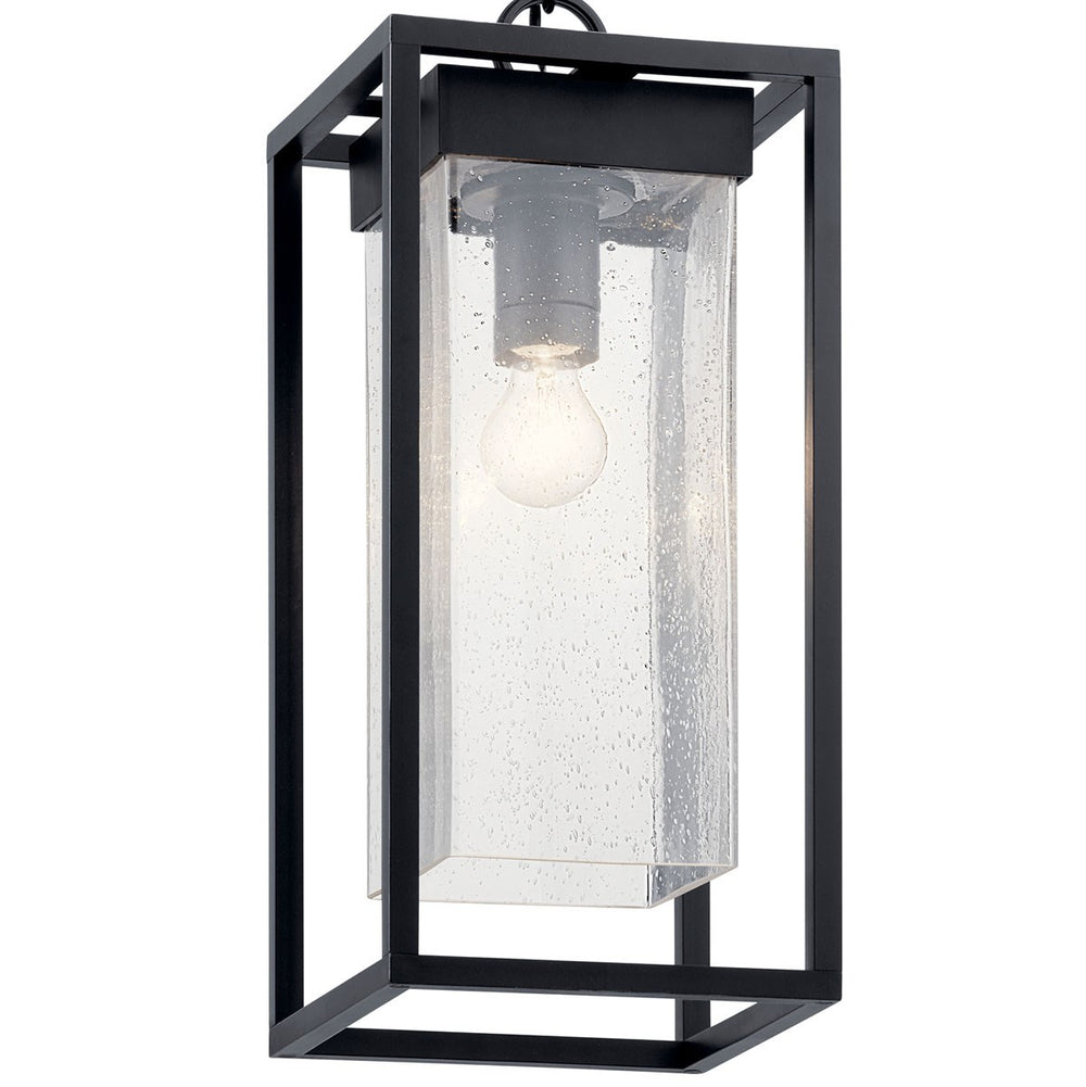 Kichler Canada - 59064BSL - One Light Outdoor Pendant - Mercer - Black with Silver Highlights