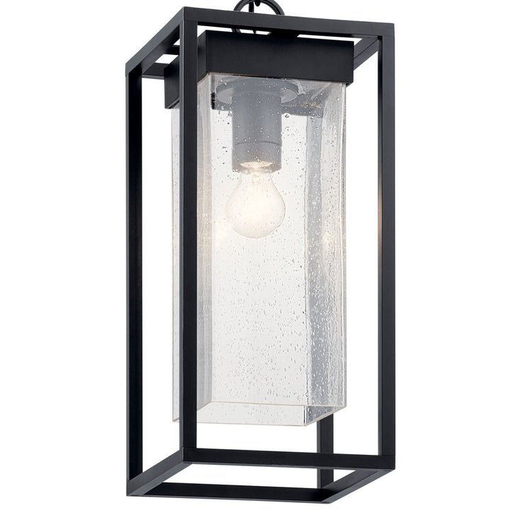 Kichler Canada - 59064BSL - One Light Outdoor Pendant - Mercer - Black with Silver Highlights