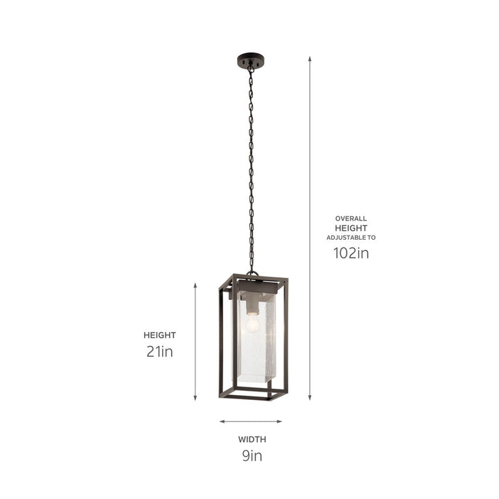 Kichler Canada - 59064OZ - One Light Outdoor Pendant - Mercer - Olde Bronze