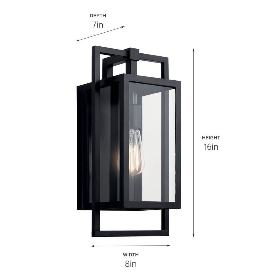 Kichler Canada - 59086BK - One Light Outdoor Wall Mount - Goson - Black