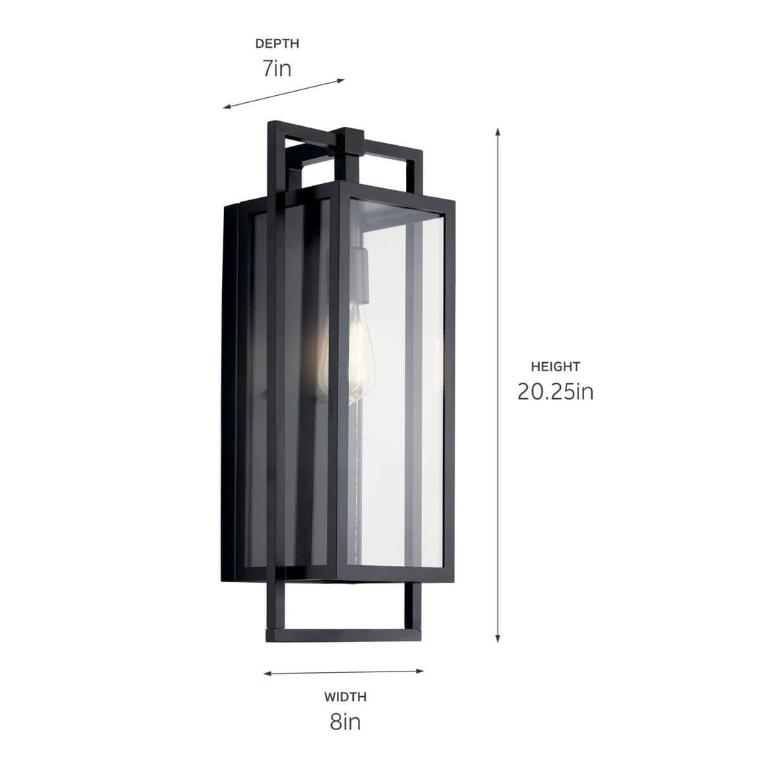Kichler Canada - 59087BK - One Light Outdoor Wall Mount - Goson - Black