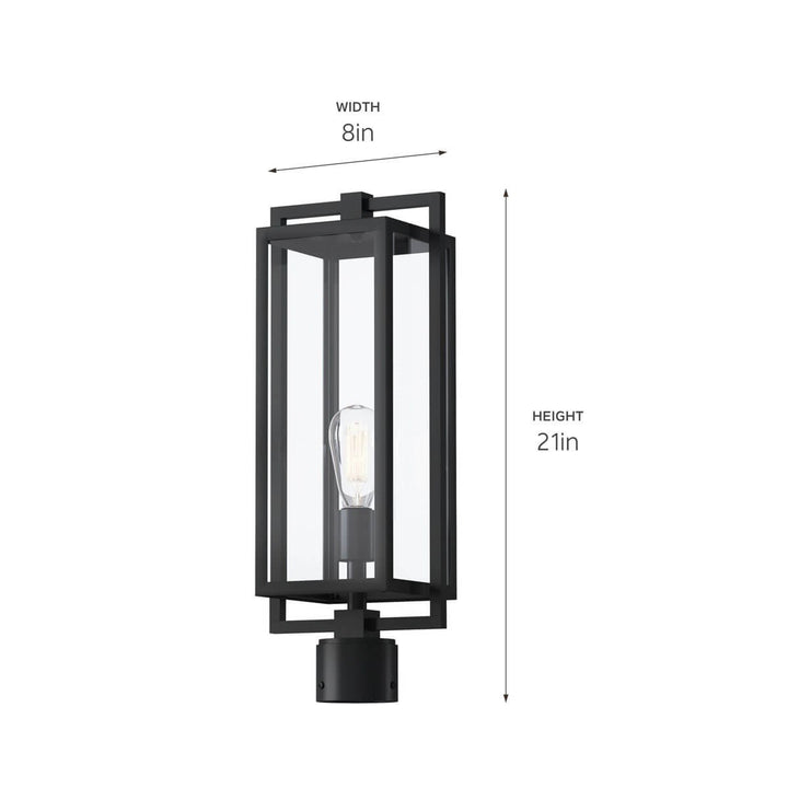 Kichler Canada - 59088BK - One Light Outdoor Post Mount - Goson - Black