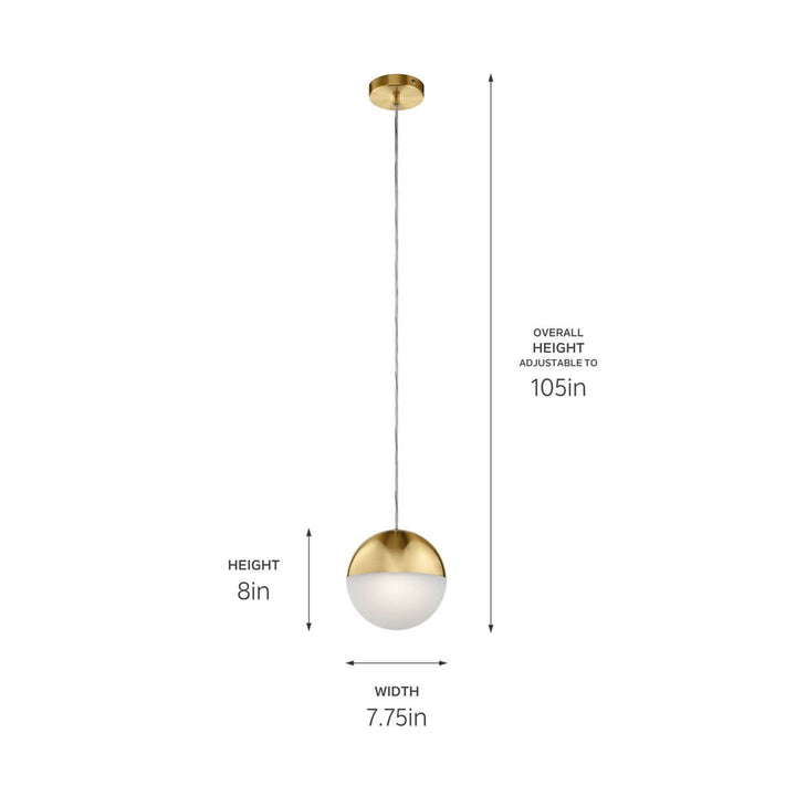 Kichler Canada - 83854CGWH - LED Mini Pendant - Moonlit - Champagne Gold