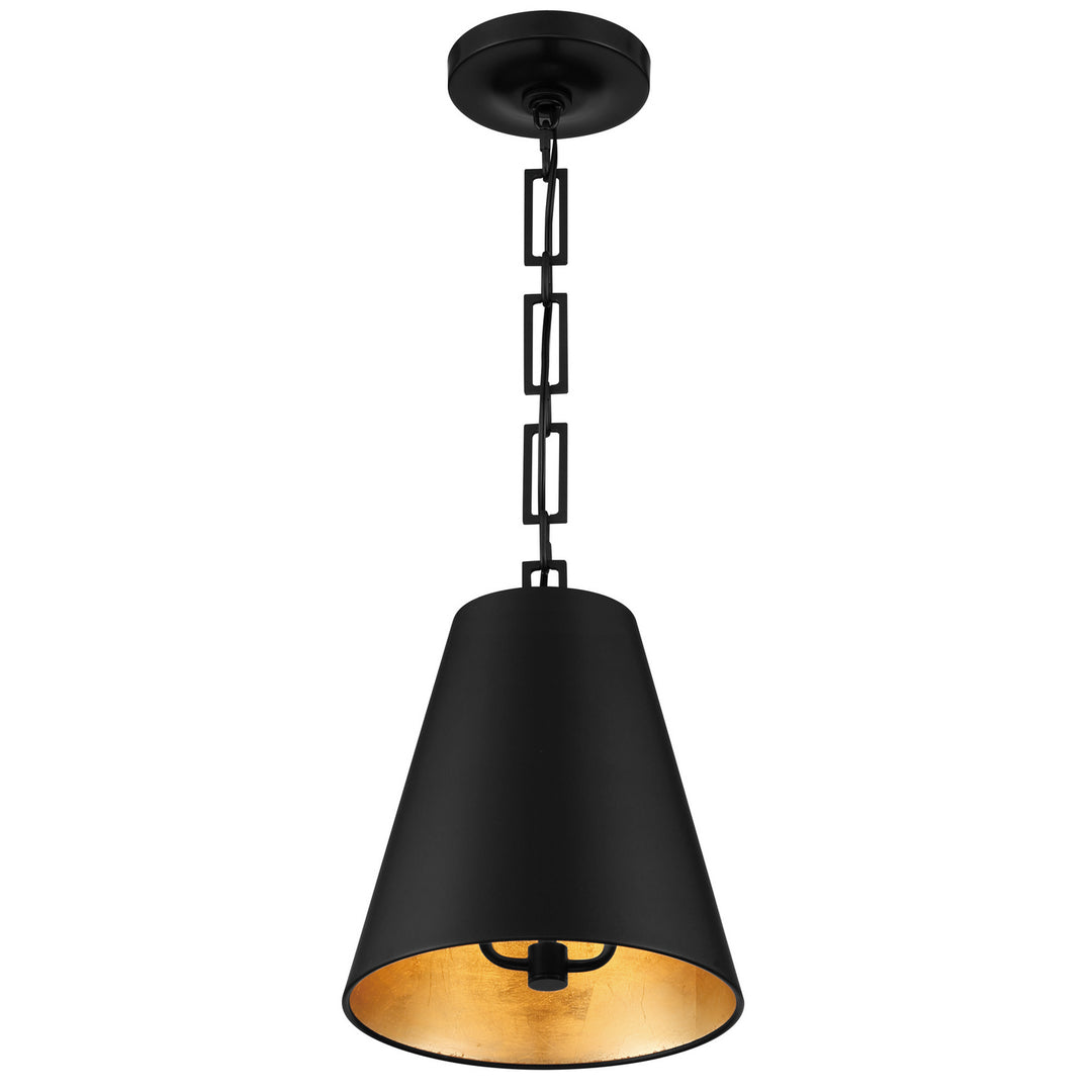 Crystorama - 8685-MK-GA - Two Light Chandelier - Alston - Matte Black + Antique Gold