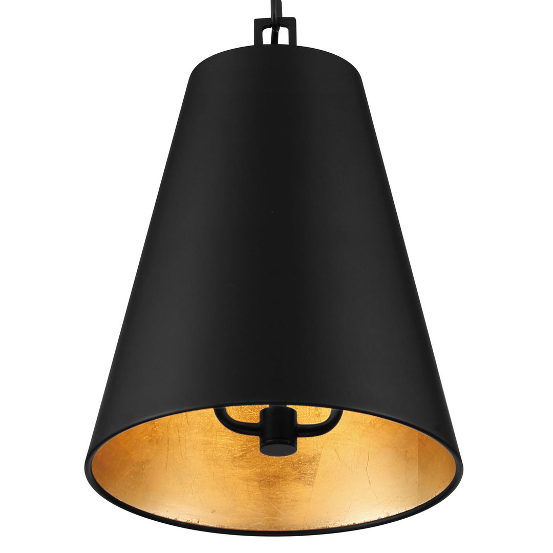 Crystorama - 8685-MK-GA - Two Light Chandelier - Alston - Matte Black + Antique Gold