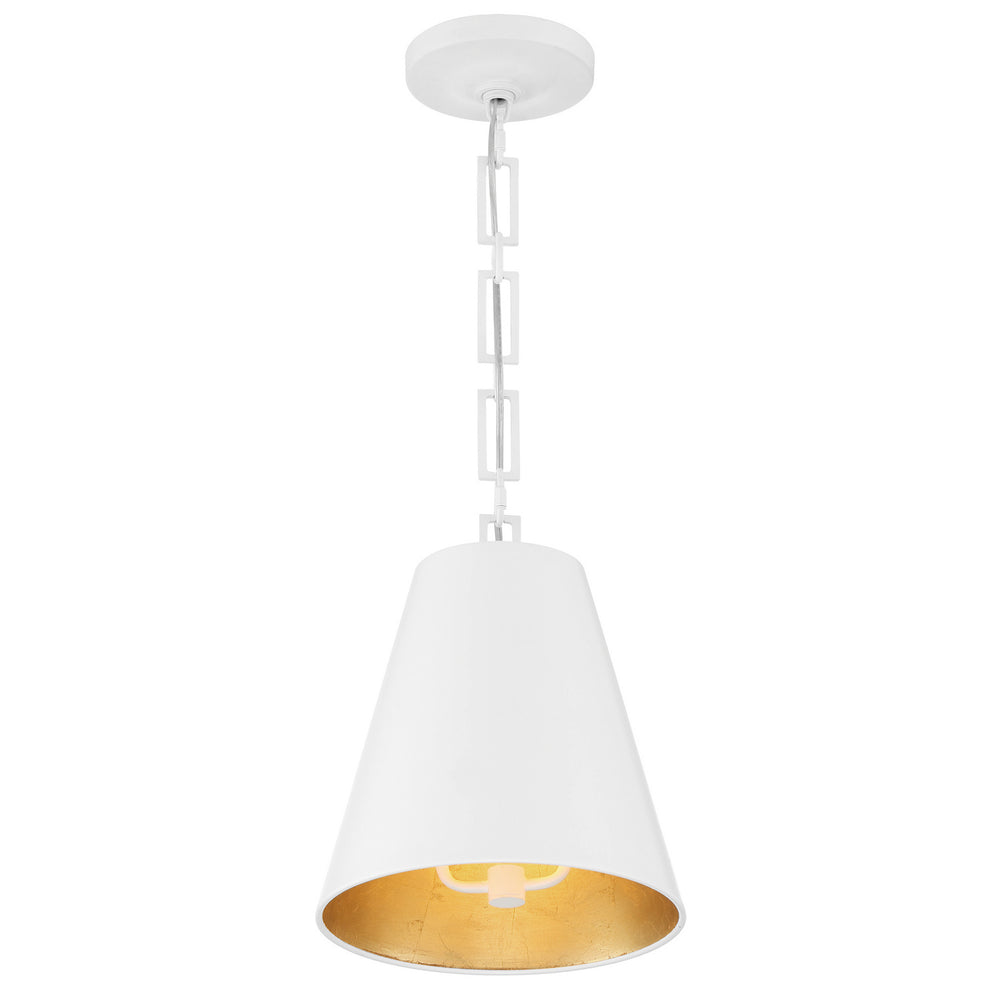 Crystorama - 8685-MT-GA - Two Light Chandelier - Alston - Matte White + Antique Gold