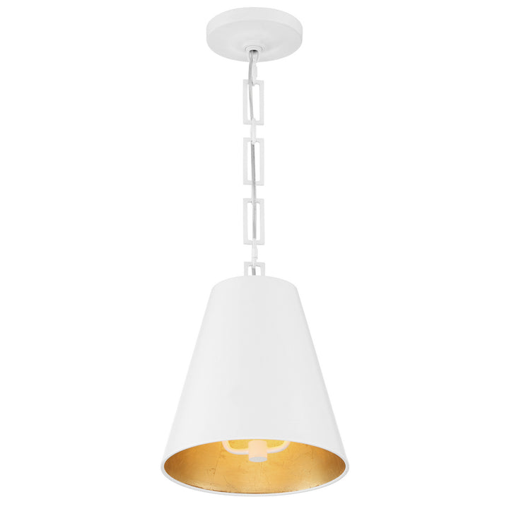 Crystorama - 8685-MT-GA - Two Light Chandelier - Alston - Matte White + Antique Gold