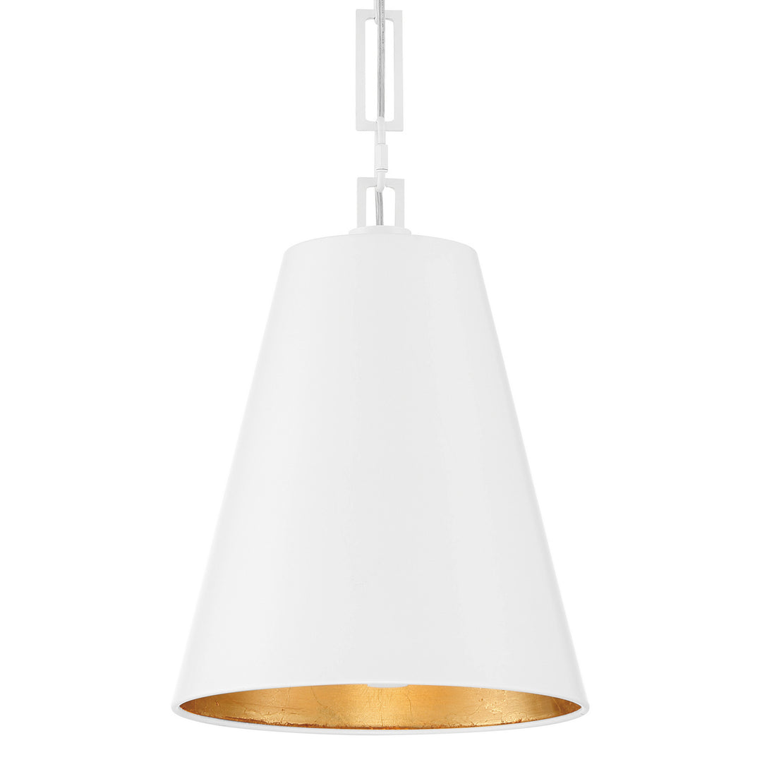 Crystorama - 8685-MT-GA - Two Light Chandelier - Alston - Matte White + Antique Gold