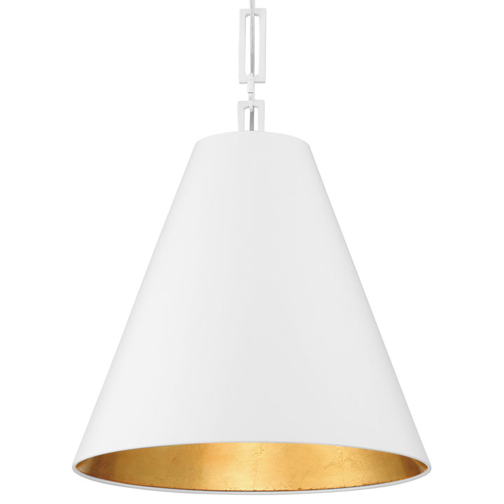 Crystorama - 8687-MT-GA - Three Light Chandelier - Alston - Matte White + Antique Gold