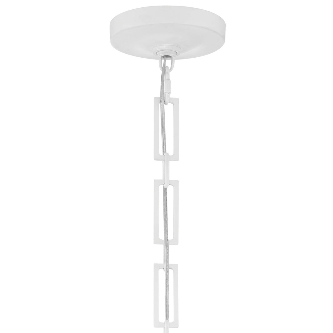 Crystorama - 8687-MT-GA - Three Light Chandelier - Alston - Matte White + Antique Gold