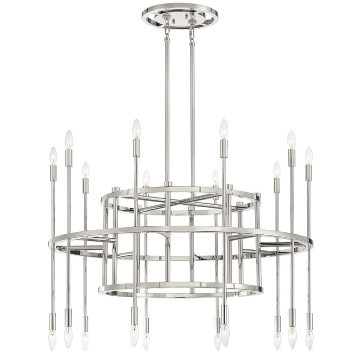 Crystorama - ARS-B4020-PN - 20 Light Chandelier - Aries - Polished Nickel