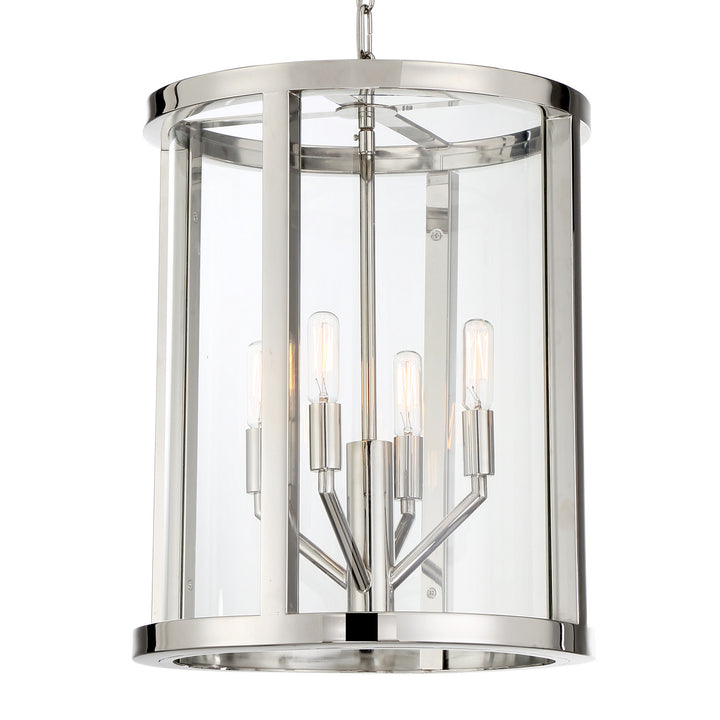 Crystorama - DEV-B8004-PN - Four Light Mini Chandelier - Devon - Polished Nickel