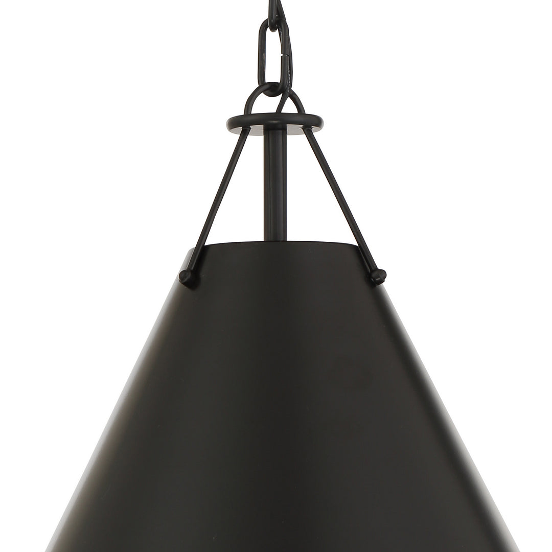 Crystorama - XAV-B8301-MK - One Light Pendant - Xavier - Matte Black