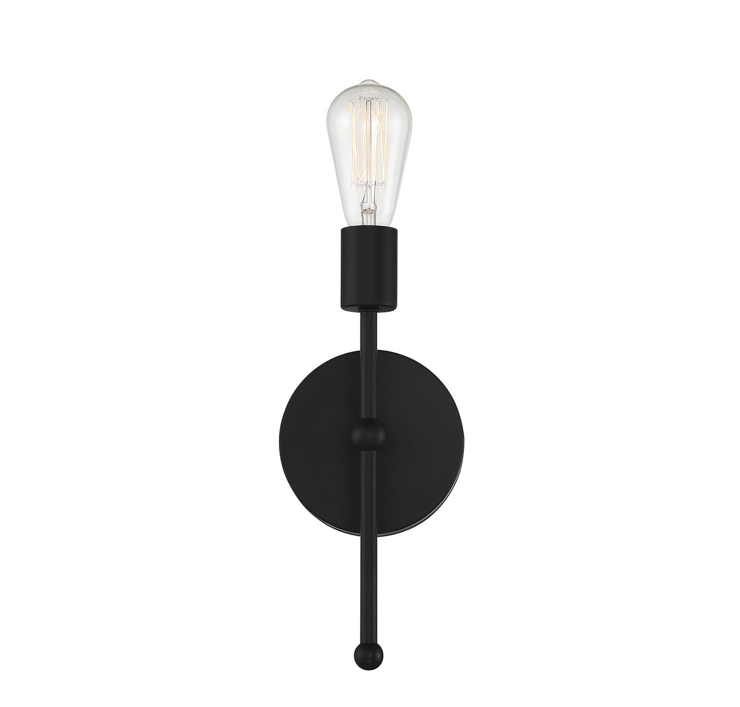 Meridian - M90005MBK - One Light Wall Sconce - Matte Black