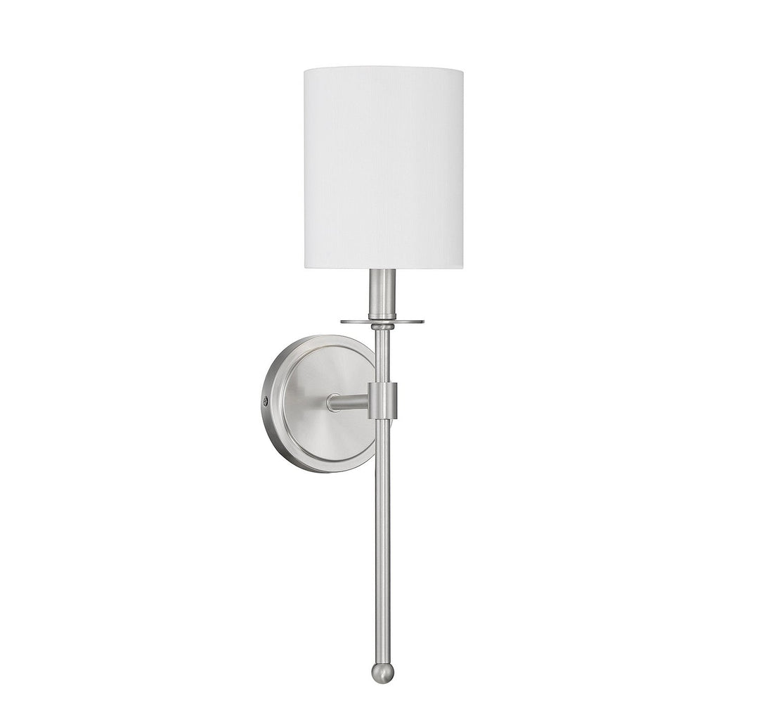 Meridian - M90057BN - One Light Wall Sconce - Brushed Nickel