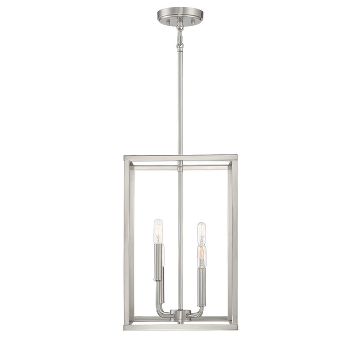 Meridian - M30008BN - Four Light Pendant - Brushed Nickel
