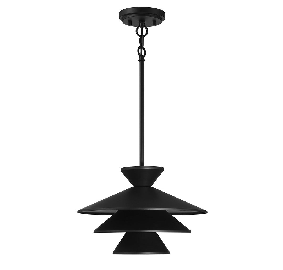 Meridian - M70096MBK - One Light Pendant - Matte Black