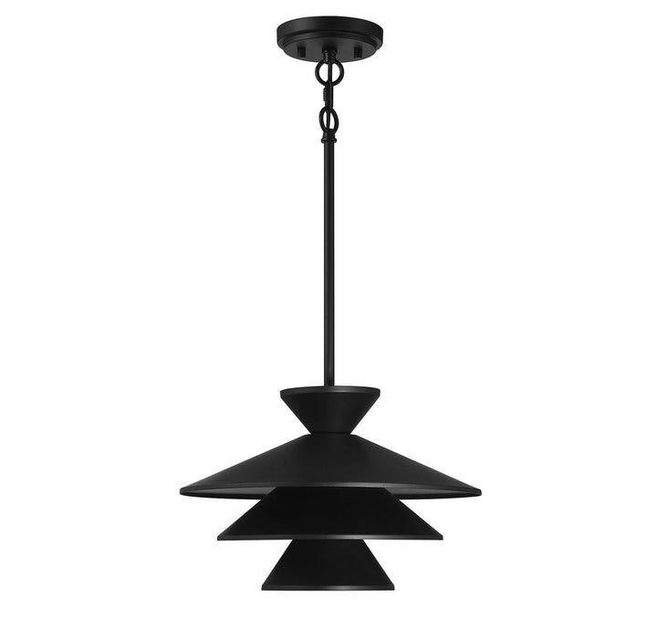 Meridian - M70096MBK - One Light Pendant - Matte Black