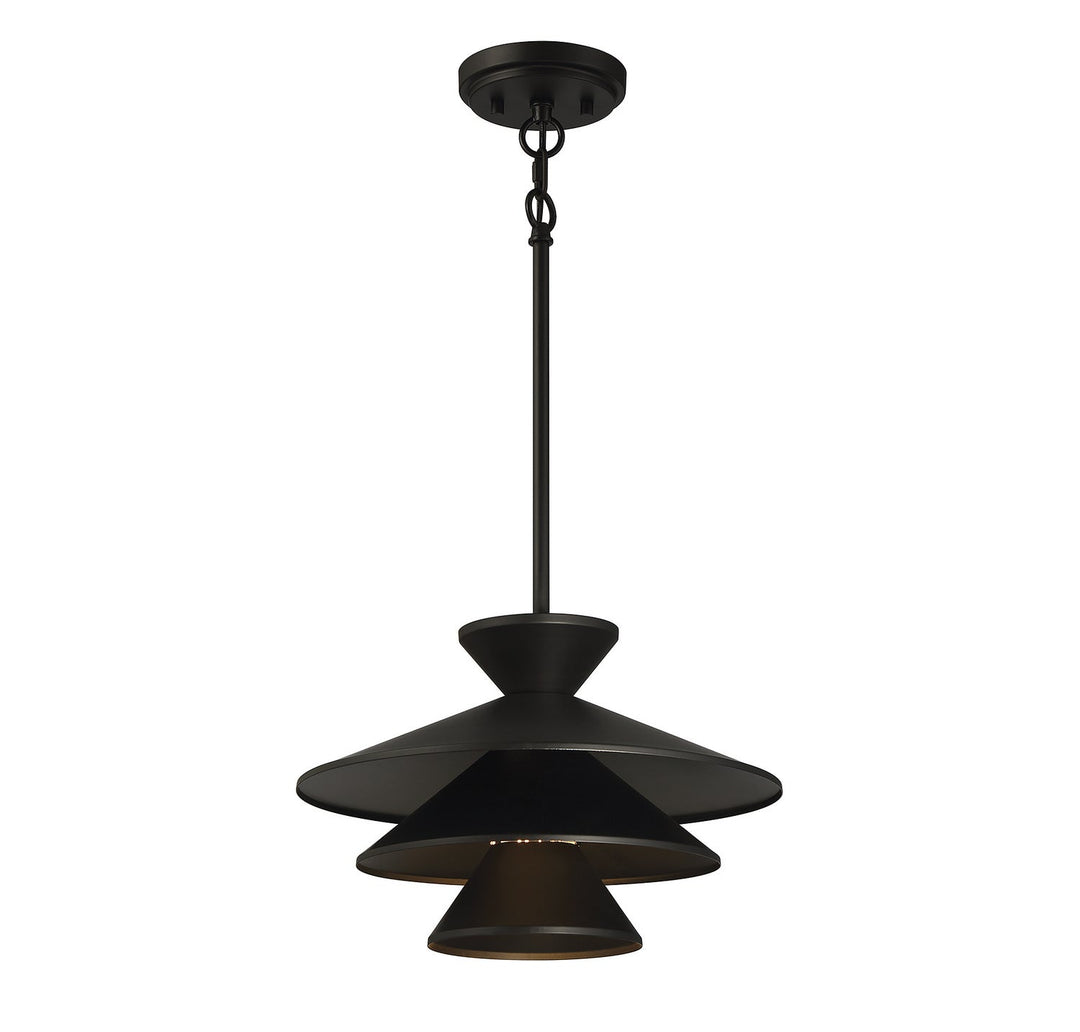 Meridian - M70096MBK - One Light Pendant - Matte Black