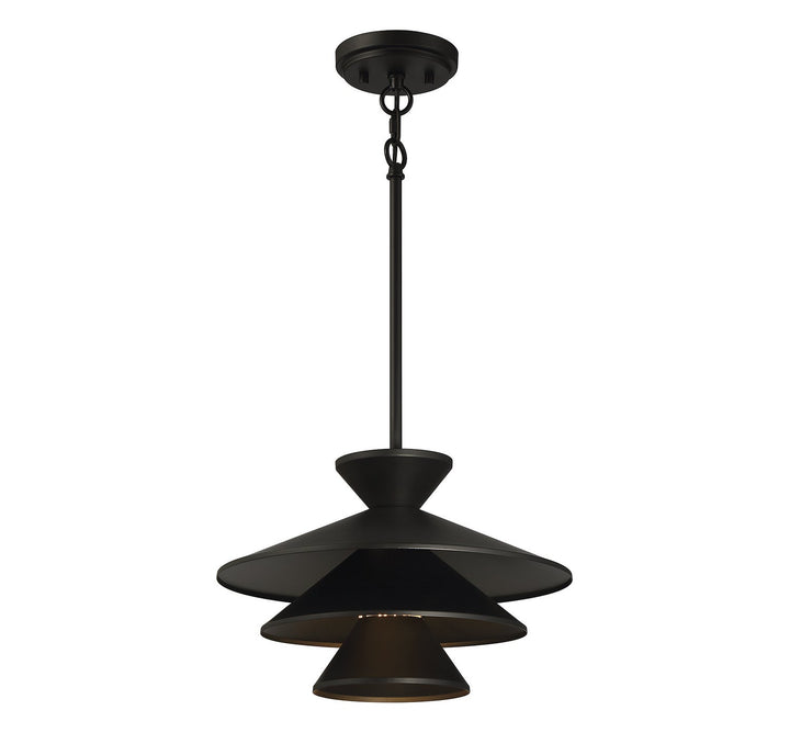 Meridian - M70096MBK - One Light Pendant - Matte Black