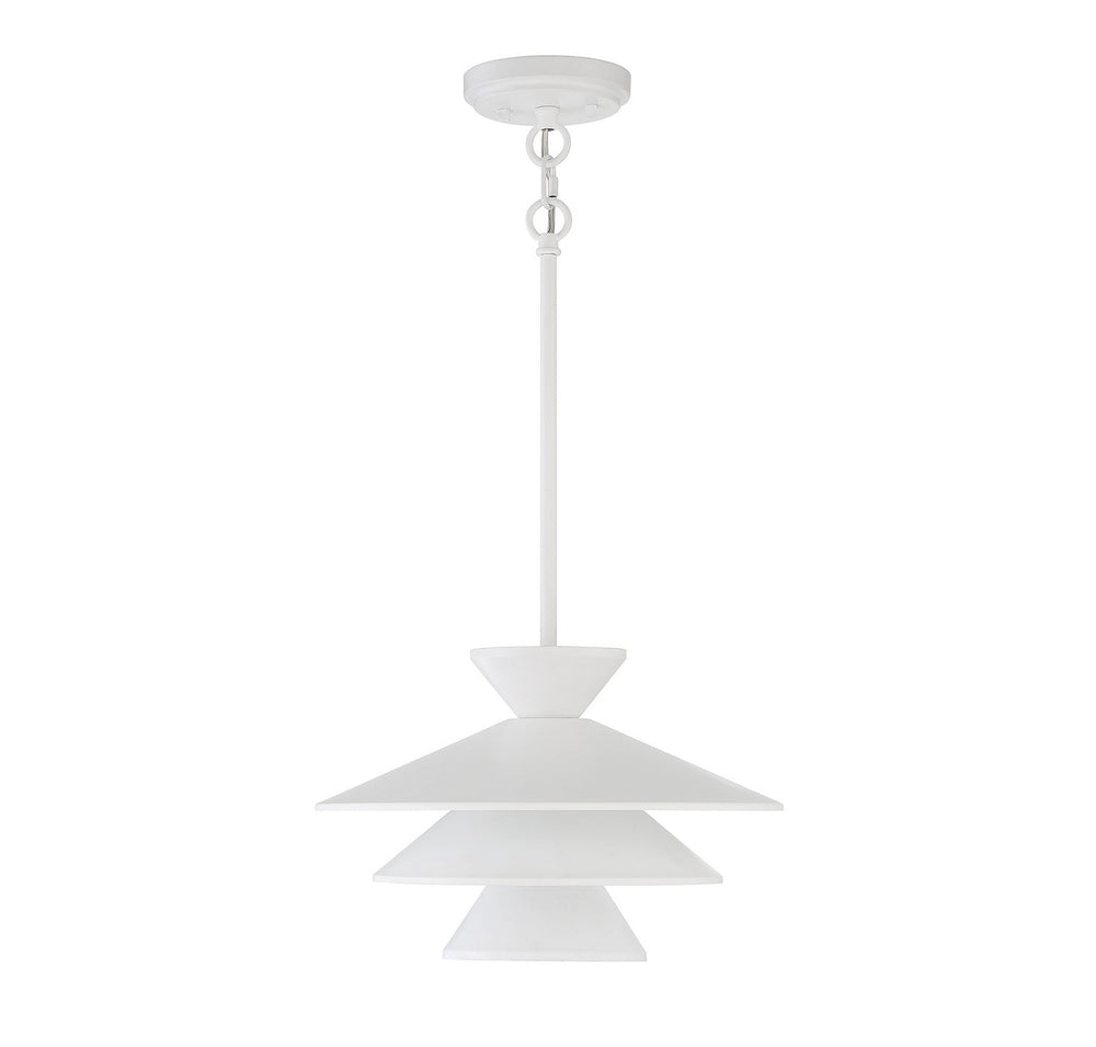 Meridian - M70096WH - One Light Pendant - White