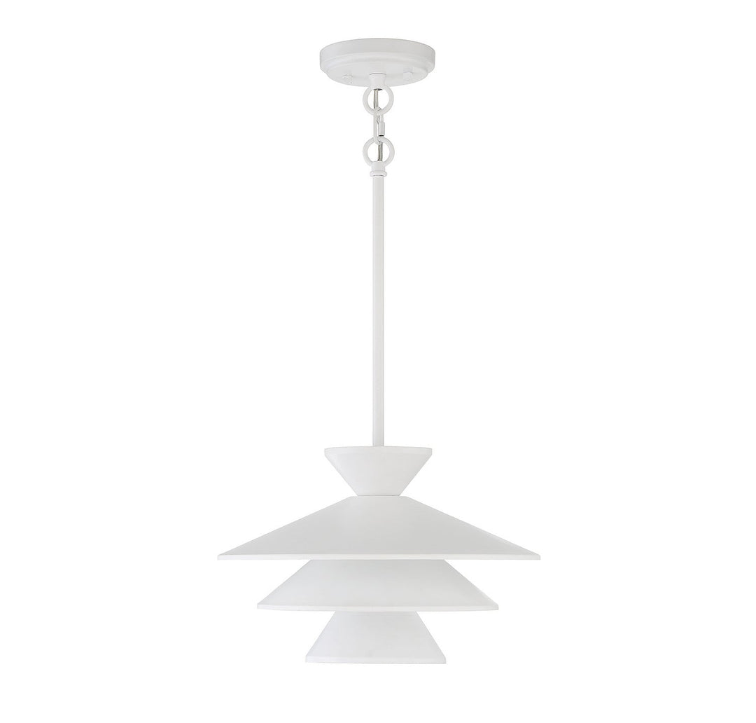 Meridian - M70096WH - One Light Pendant - White