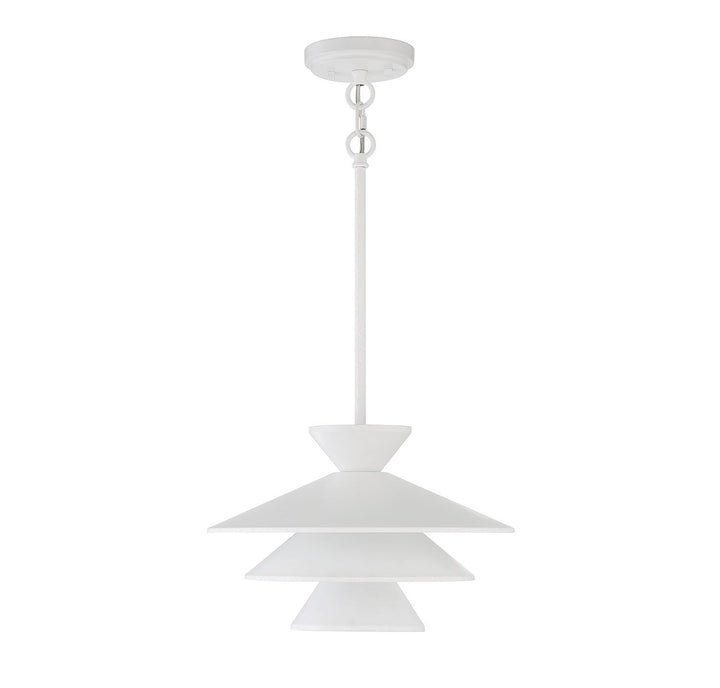 Meridian - M70096WH - One Light Pendant - White