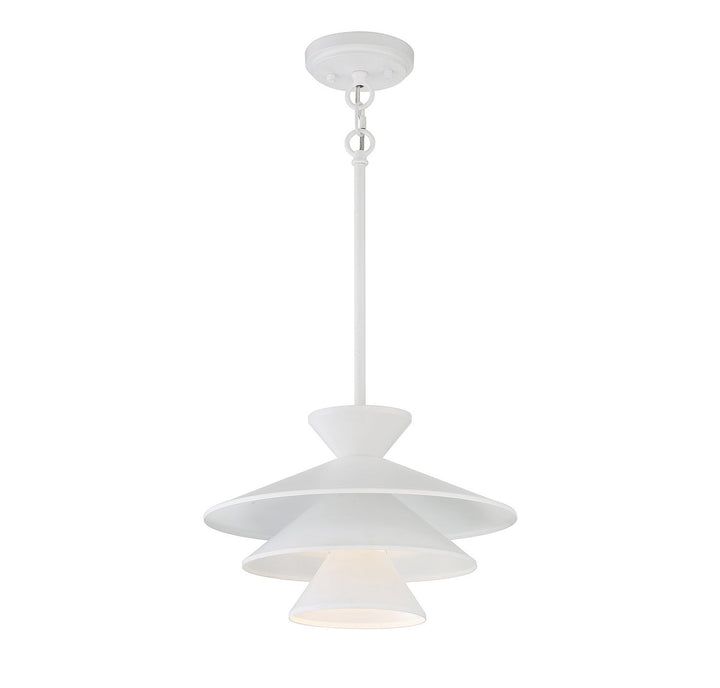 Meridian - M70096WH - One Light Pendant - White