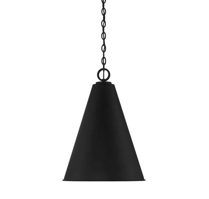 Meridian - M70112MBK - One Light Pendant - Matte Black