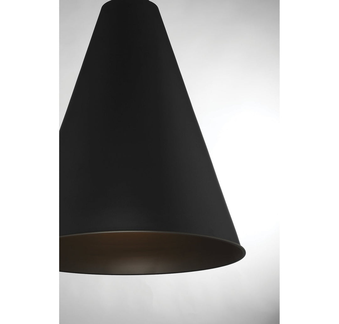 Meridian - M70112MBK - One Light Pendant - Matte Black
