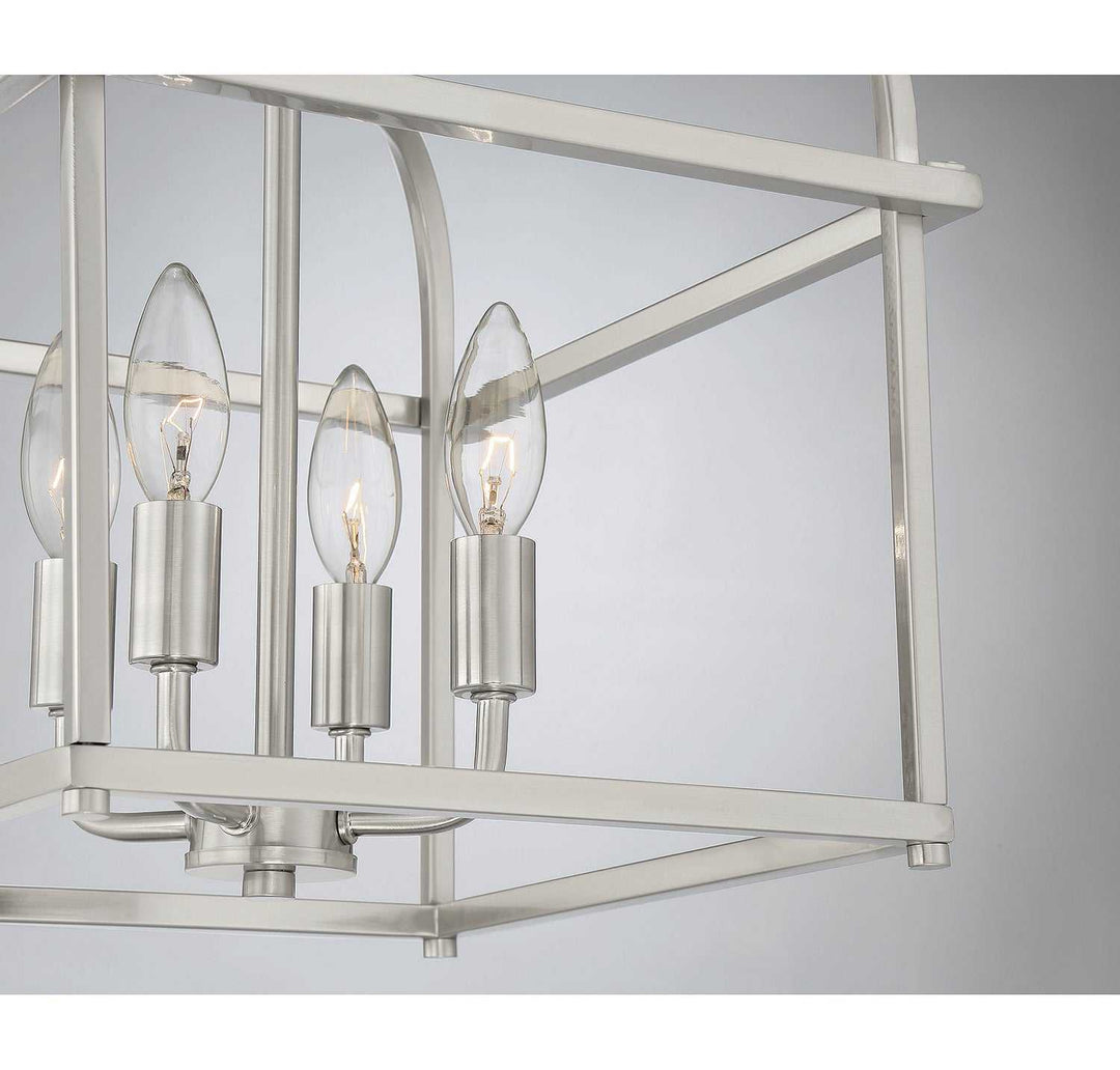 Meridian - M60061BN - Four Light Semi-Flush Mount - Brushed Nickel