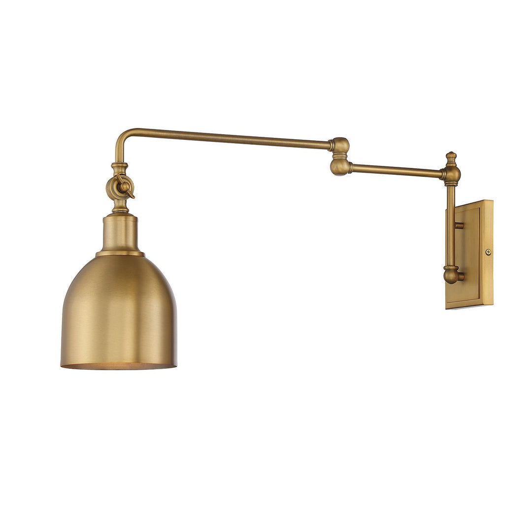 Meridian - M90019NB - One Light Wall Sconce - Natural Brass