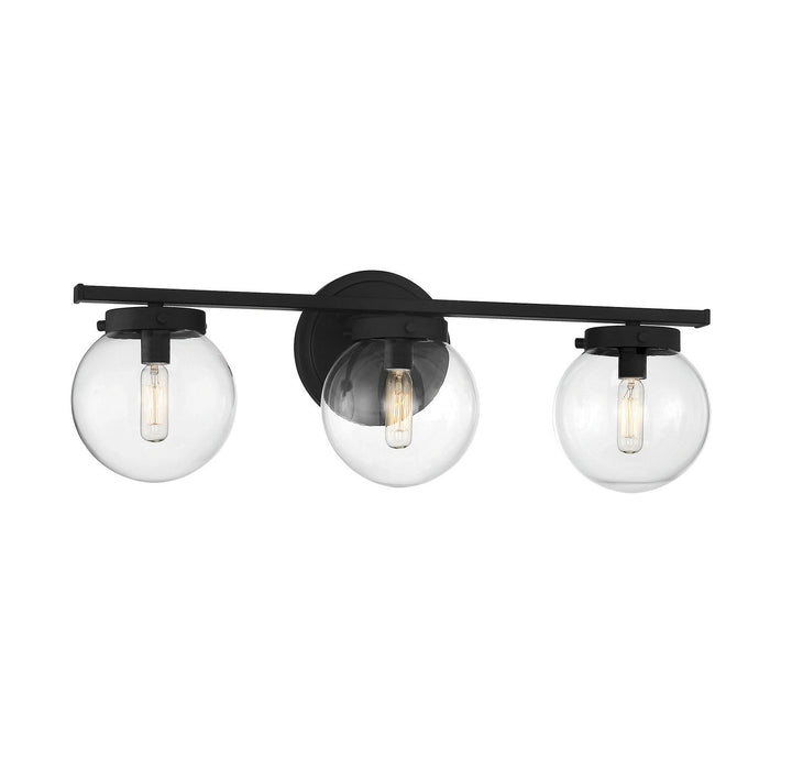 Meridian - M80024MBK - Three Light Bathroom Vanity Light - Matte Black