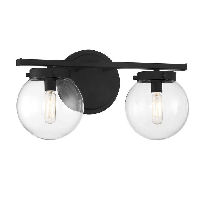 Meridian - M80046MBK - Two Light Bathroom Vanity Light - Matte Black