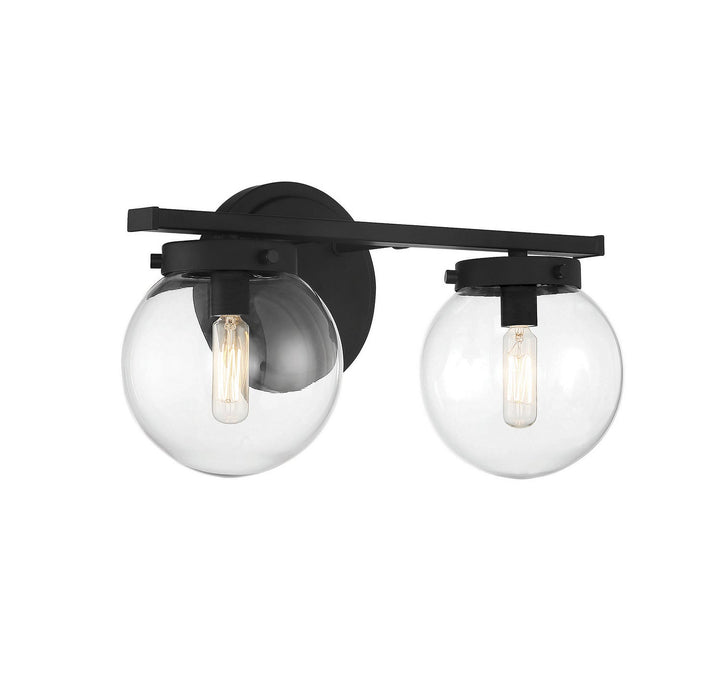 Meridian - M80046MBK - Two Light Bathroom Vanity Light - Matte Black