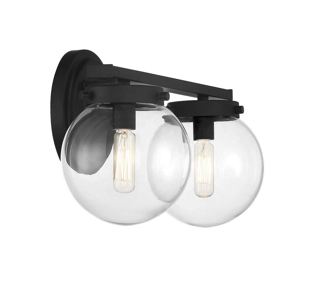 Meridian - M80046MBK - Two Light Bathroom Vanity Light - Matte Black