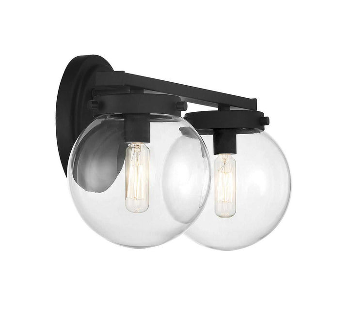 Meridian - M80046MBK - Two Light Bathroom Vanity Light - Matte Black