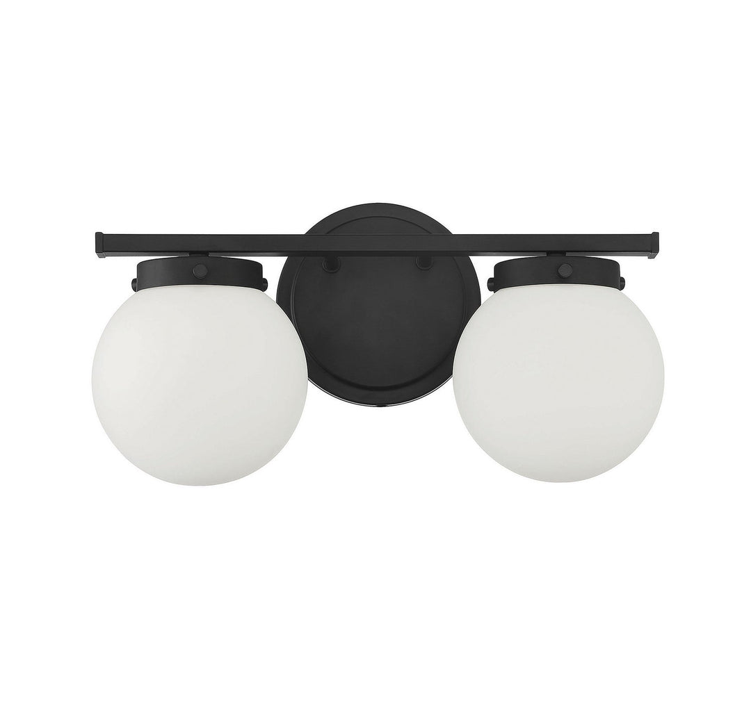 Meridian - M80047MBK - Two Light Bathroom Vanity Light - Matte Black