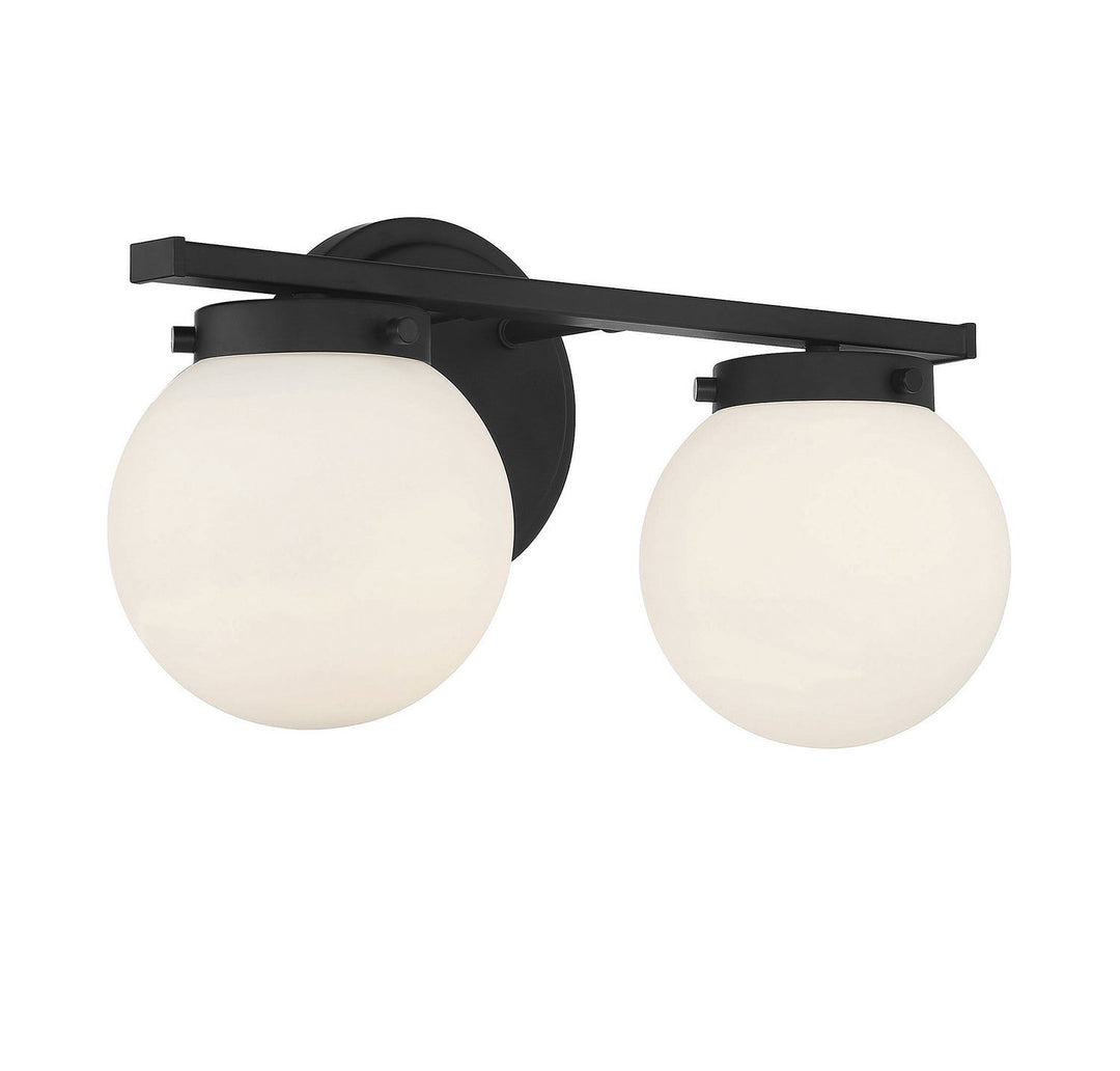 Meridian - M80047MBK - Two Light Bathroom Vanity Light - Matte Black