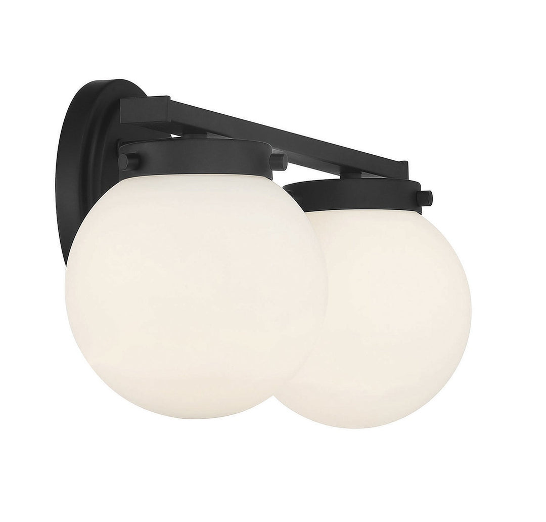 Meridian - M80047MBK - Two Light Bathroom Vanity Light - Matte Black
