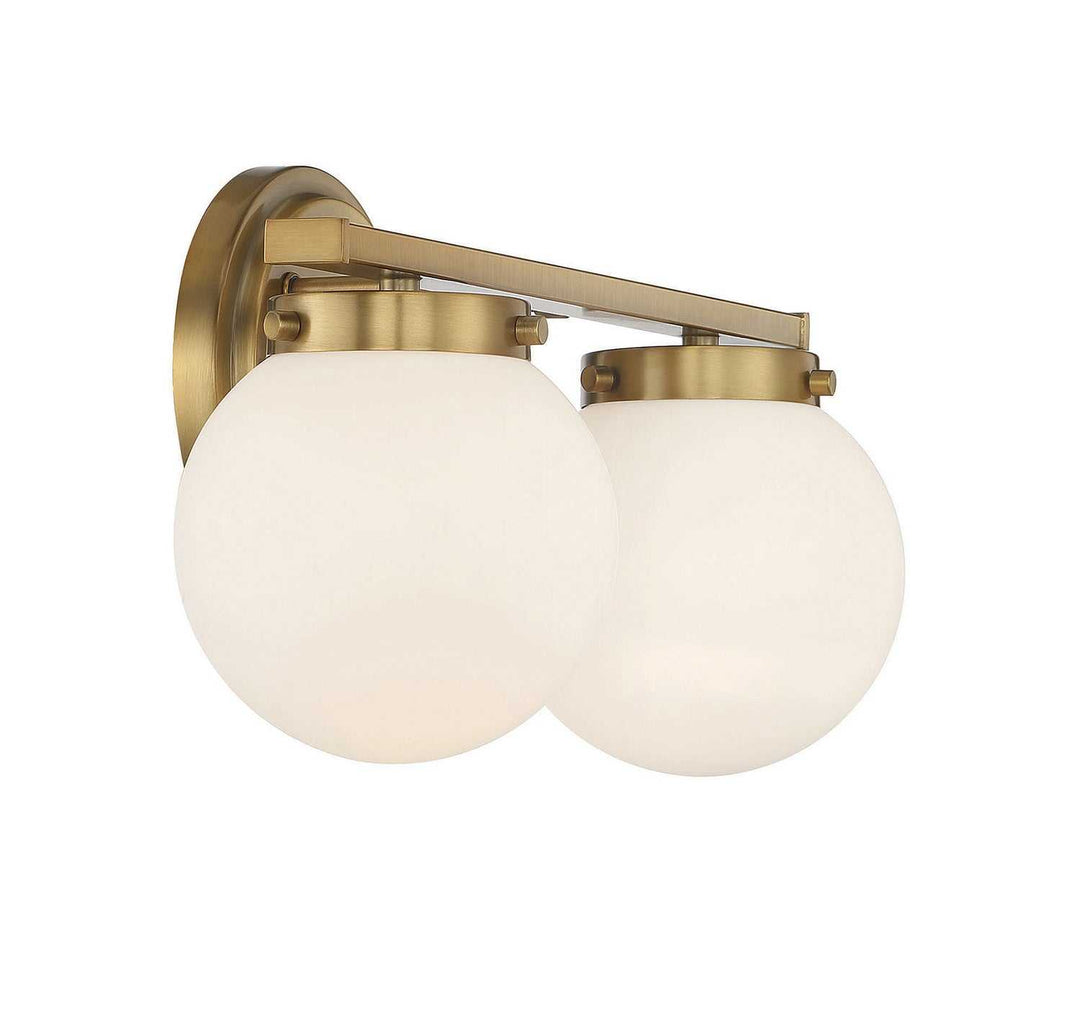 Meridian - M80047NB - Two Light Bathroom Vanity Light - Natural Brass