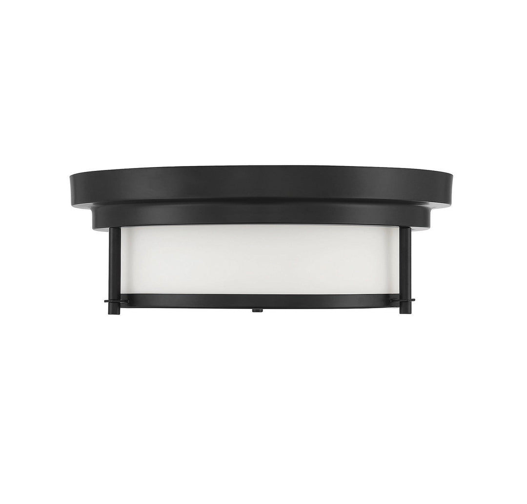 Meridian - M60062MBK - Two Light Flush Mount - Matte Black